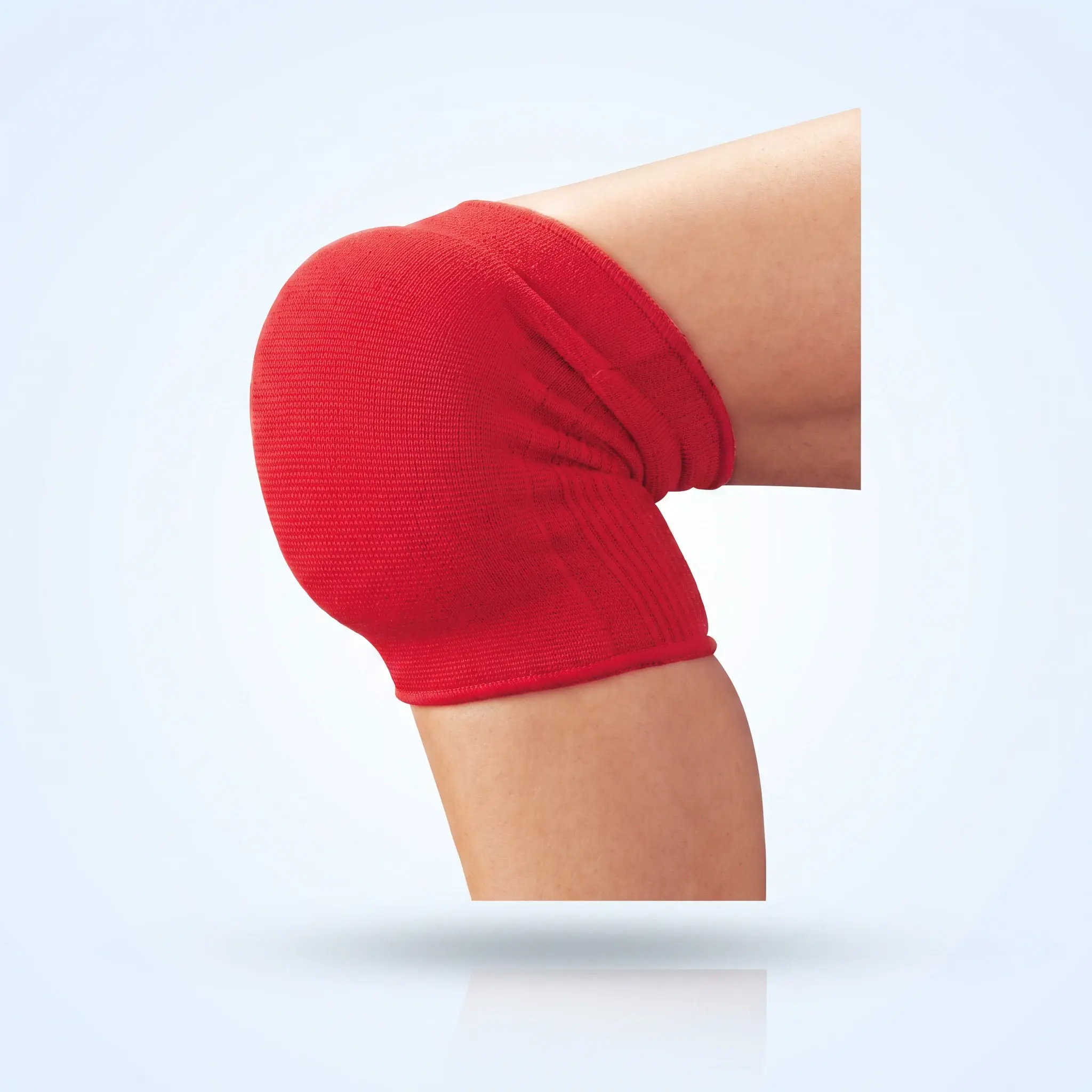 Knee Support with PU Pad — Red